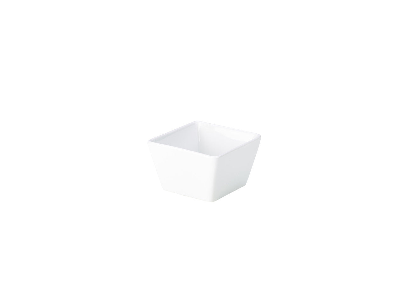 Genware Porcelain Square Dish 8.5 x 5.5cm/3.25 x 2.25" 6 Pack