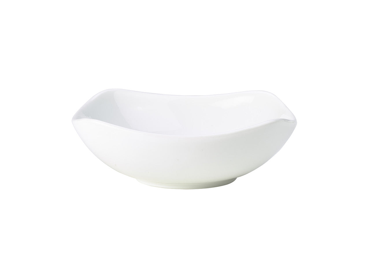 Genware Porcelain Rounded Square Bowl 20cm/7.75" 6 Pack