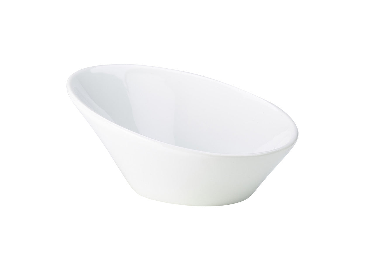 Genware Porcelain Oval Sloping Bowl 16cm/6.25" 6 Pack