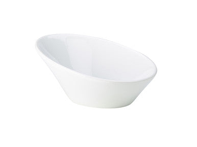 Genware Porcelain Oval Sloping Bowl 16cm/6.25" 6 Pack