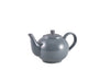 Genware Porcelain Grey Teapot 45cl/15.75oz 6 Pack