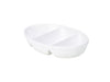 R.G.3 Divided Veg. Dish 28cm White 4 Pack