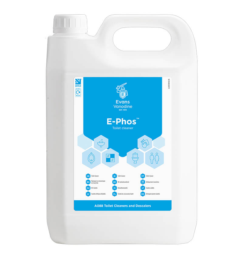 Evans Toilet Cleaners and Descalers E-Phos 5Ltr