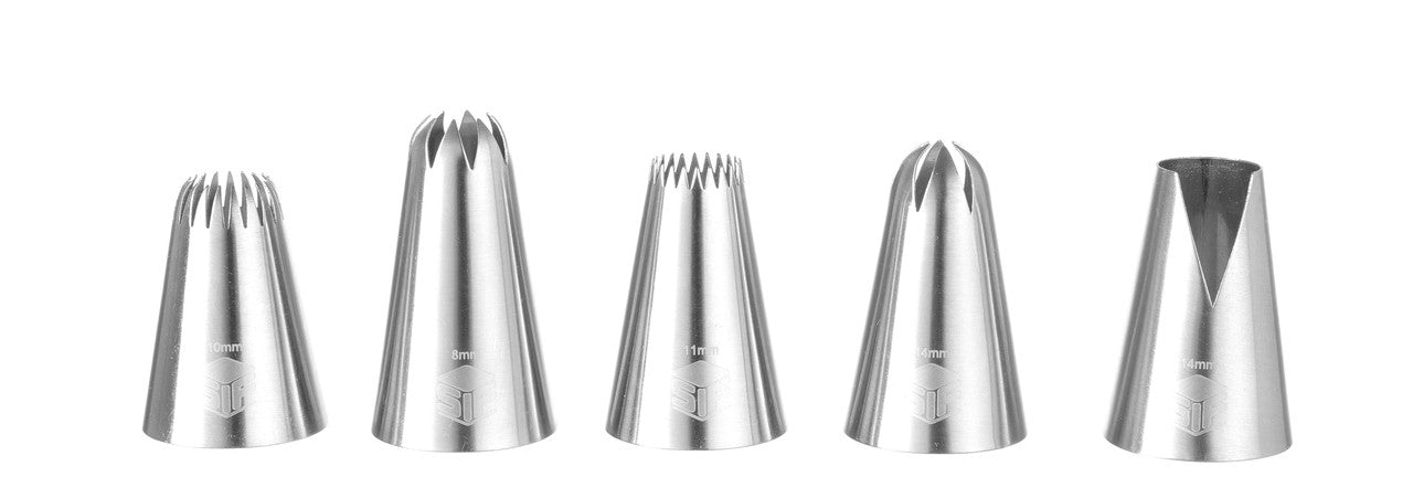 Icing Tips 5 Piece Set - Flower & Petal