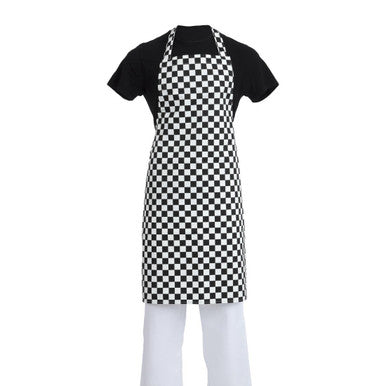 Whites Bib Apron Black and White Check A275