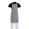 Whites Bib Apron Black and White Check A275