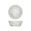 White Marble Agra Melamine Bowl 20.5 x 7.5cm 6 Pack
