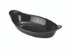 GenWare Stoneware Black Oval Eared Dish 22cm/8.5" 4 Pack