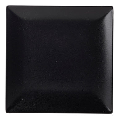 Luna Stoneware Black Square Plate 21cm/8.25" 6 Pack