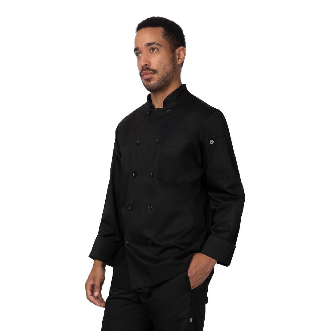 Chef Works Le Mans Recycled Chef Jacket Black XXL BA047-XXL