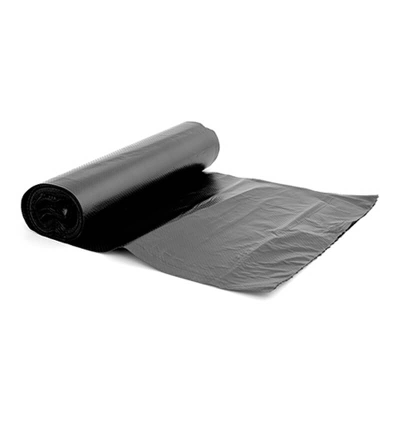 A Heavy Duty Black Refuse Sack rolled out