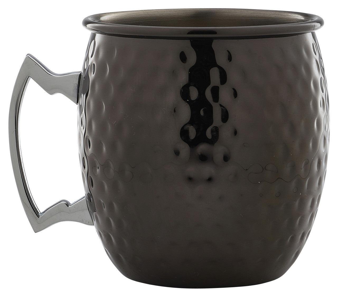 Barrel Gun Metal Mug 55cl/19.25oz Hammered