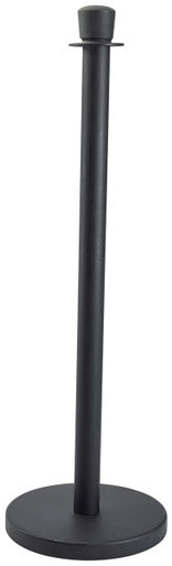Genware Black Barrier Post 2 Pack