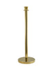 Genware Brass Plated Barrier Post 2 Pack