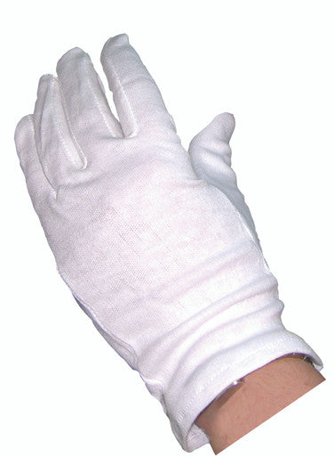 White Cotton Gloves (10 Pairs)