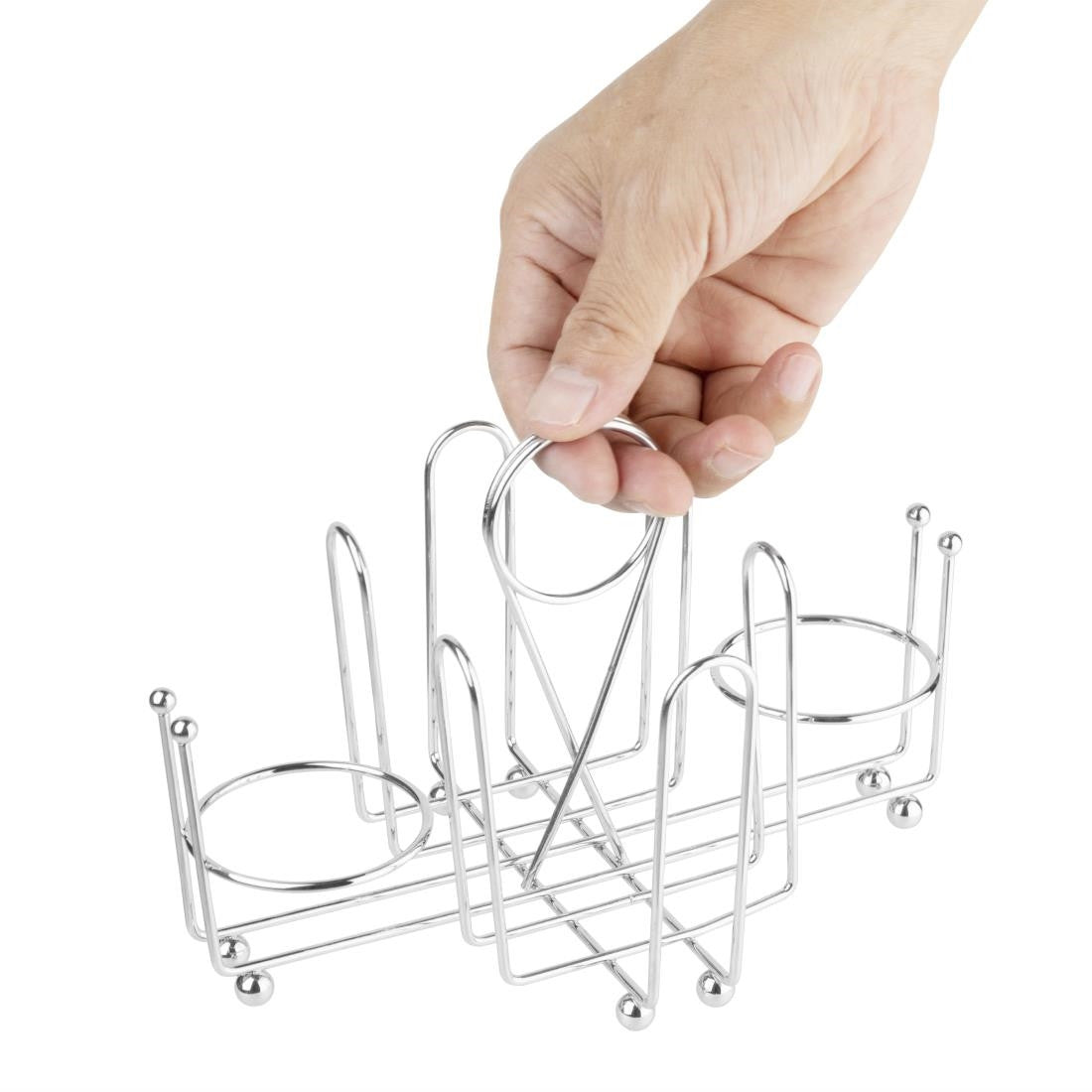 Olympia Table Organiser in hand.