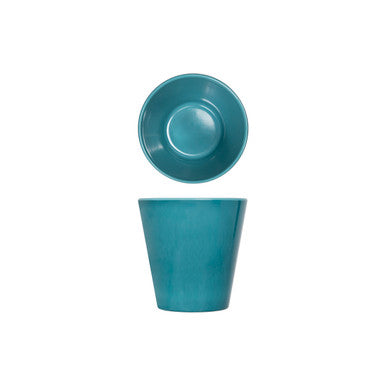 Light Blue Glazed Melamine Casablanca Pot 9.5cm 6 Pack