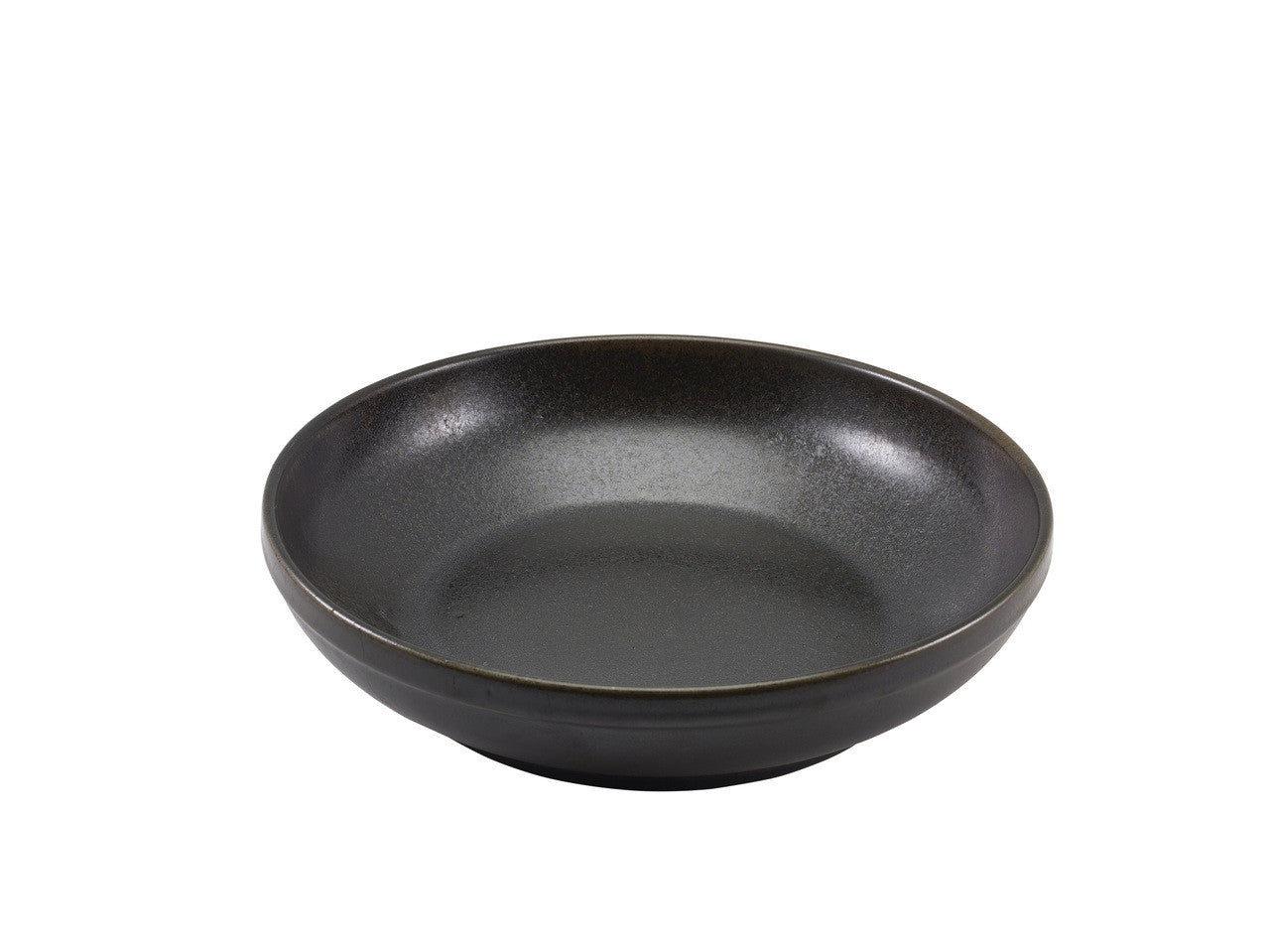 Terra Porcelain Black Coupe Bowl 27.5cm 6 Pack