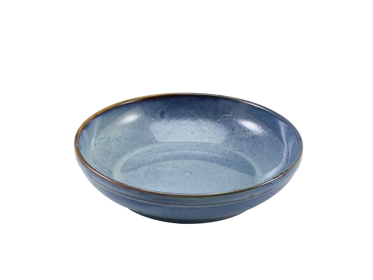 Terra Porcelain Aqua Blue Coupe Bowl 27.5cm 6 Pack Group Image