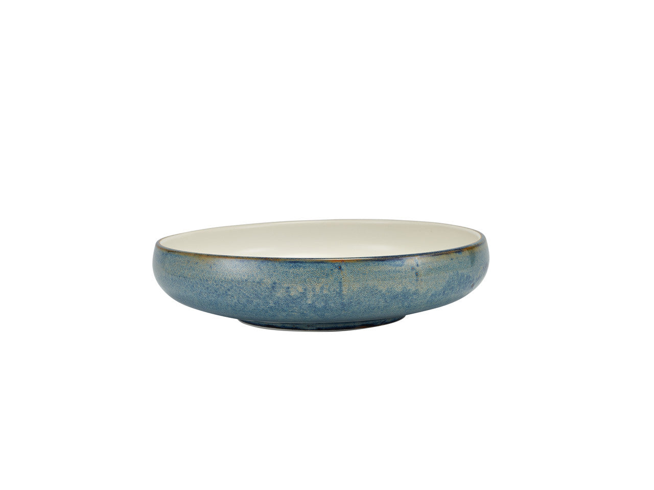 Terra Porcelain Aqua Blue Two Tone Coupe Bowl 24.5cm 6 Pack Group Image