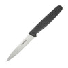 Hygiplas Straight Blade Paring Knife Black 7.5cm C268