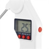 Cloe up shot of the display  of Hygiplass Easytemp Colour Coded White Thermometer.