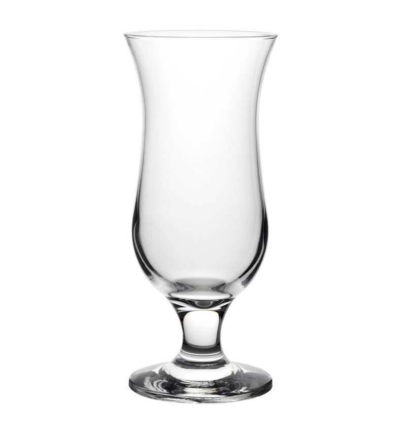 Full shot of empty Hurricane Cocktail Glass 14.75 oz