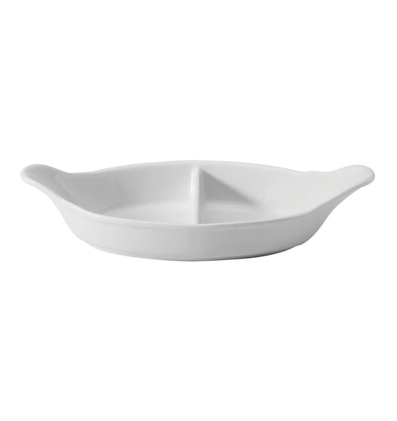 Titan Oval Eared Divided Dishes 11" (28cm) 4 Pack