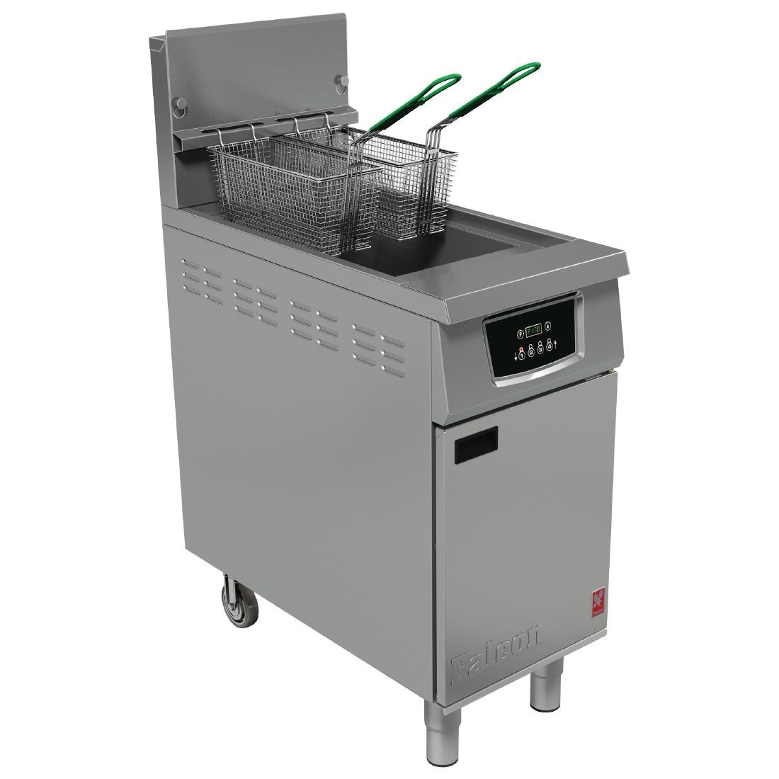 Falcon 400 Series Single Tank Twin Basket Free Standing Natural Gas Filtration Fryer G402F CG964-N