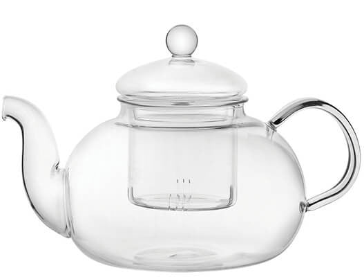 Utopia Long Island Glass Teapot 1Ltr (Pack of 6) CN987