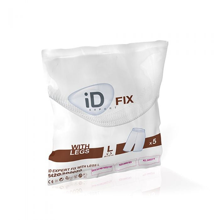 Packaging of iD Fix Pants with Legs Large