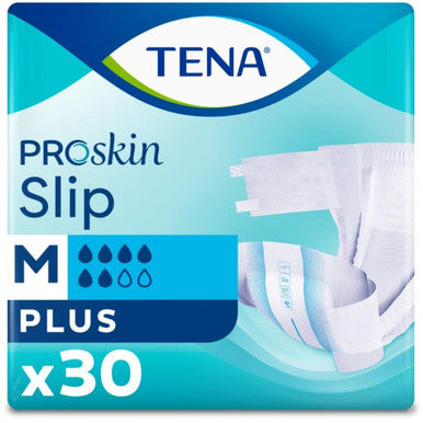 Tena 710630 Slip Plus Medium (2100 - 2500ML) Waist 73-122CM 3 x 30 Pack