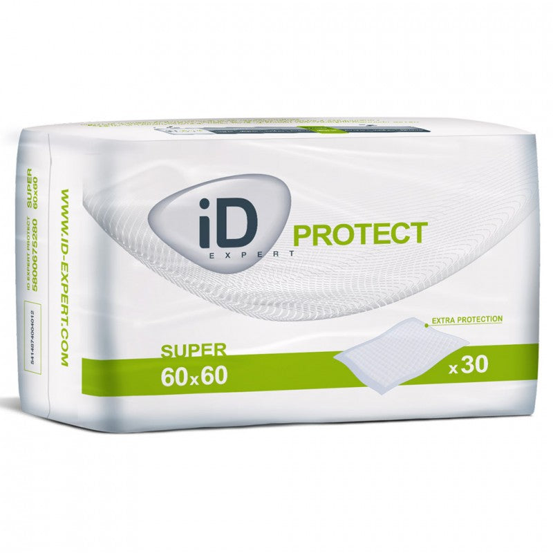 ID Protect Super 60 x 60cm Disposable Bed Pads 30 Pack 5800675300
