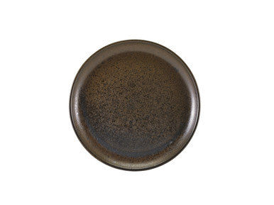 Terra Porcelain Black Coupe Plate 27.5cm 6 Pack