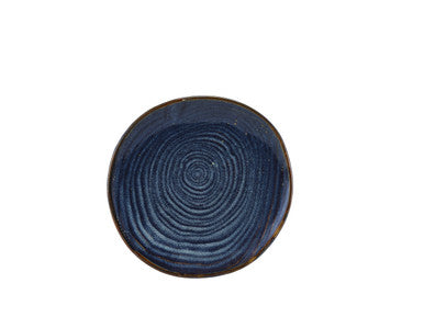 Terra Porcelain Aqua Blue Organic Plate 21cm 6 Pack