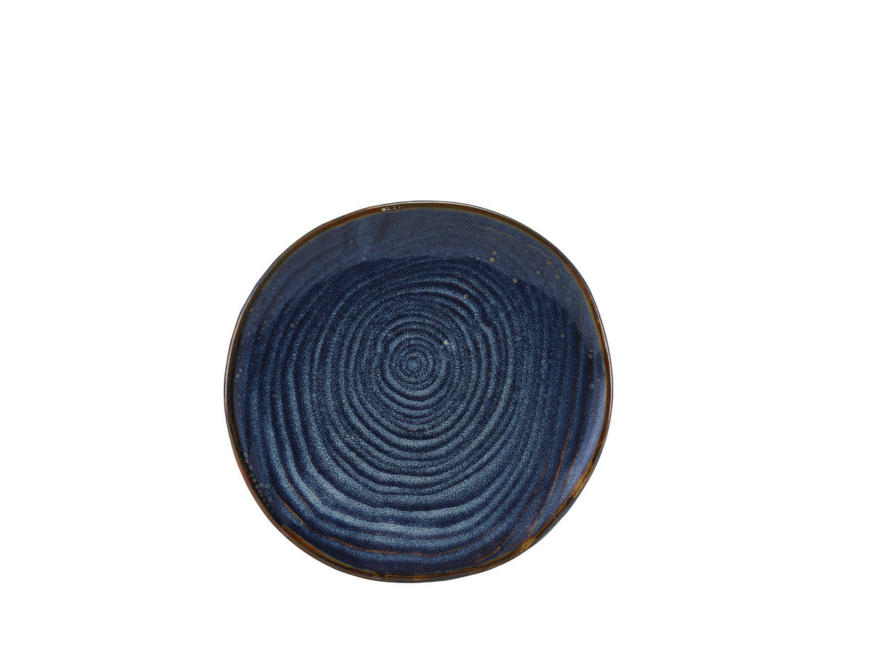 Terra Porcelain Aqua Blue Organic Plate 21cm 6 Pack Group Image