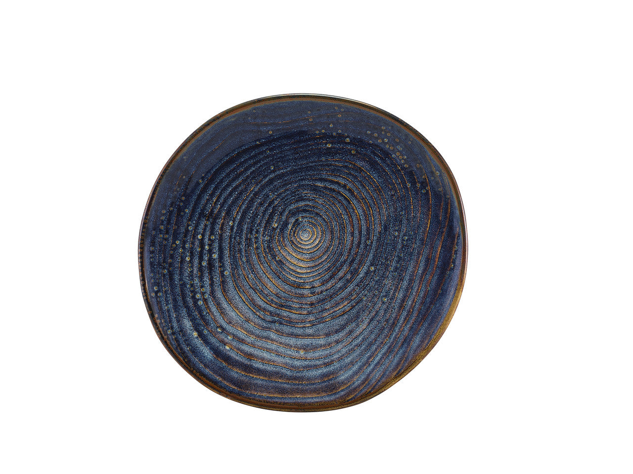 Terra Porcelain Aqua Blue Organic Plate 25cm 6 Pack Group Image