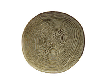 Terra Porcelain Grey Organic Plate 28.5cm 6 Pack