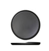 Black Copenhagen Round Melamine Plate 28cm 6 Pack