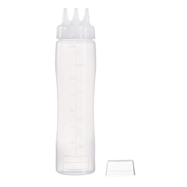 Araven Squeeze Sauce Bottle 3 Nozzles 50cl White CZ803