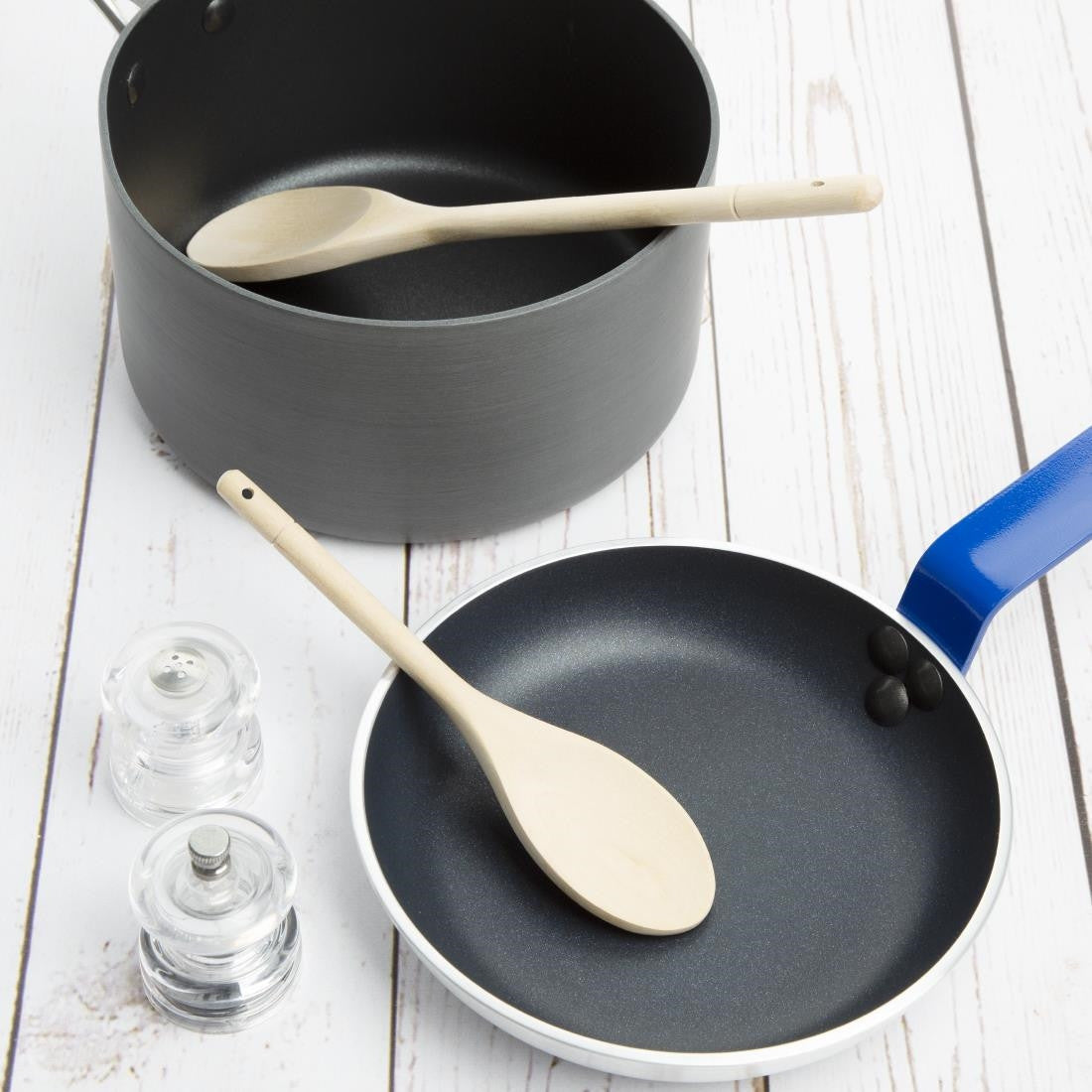 NOT LIVE - Vogue Wooden Spoon 8" with pans.