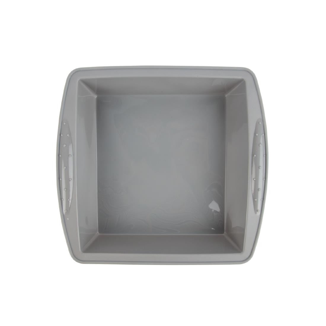 Front view of Vogue Silicone Square Baking Pan 245mm.