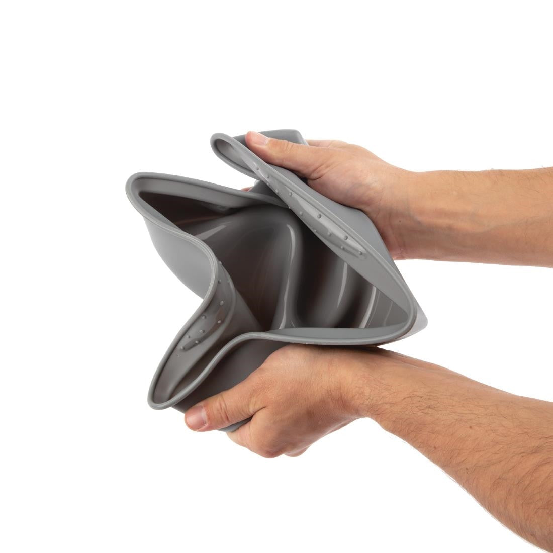 Vogue Silicone Square Baking Pan 245mm in hand.