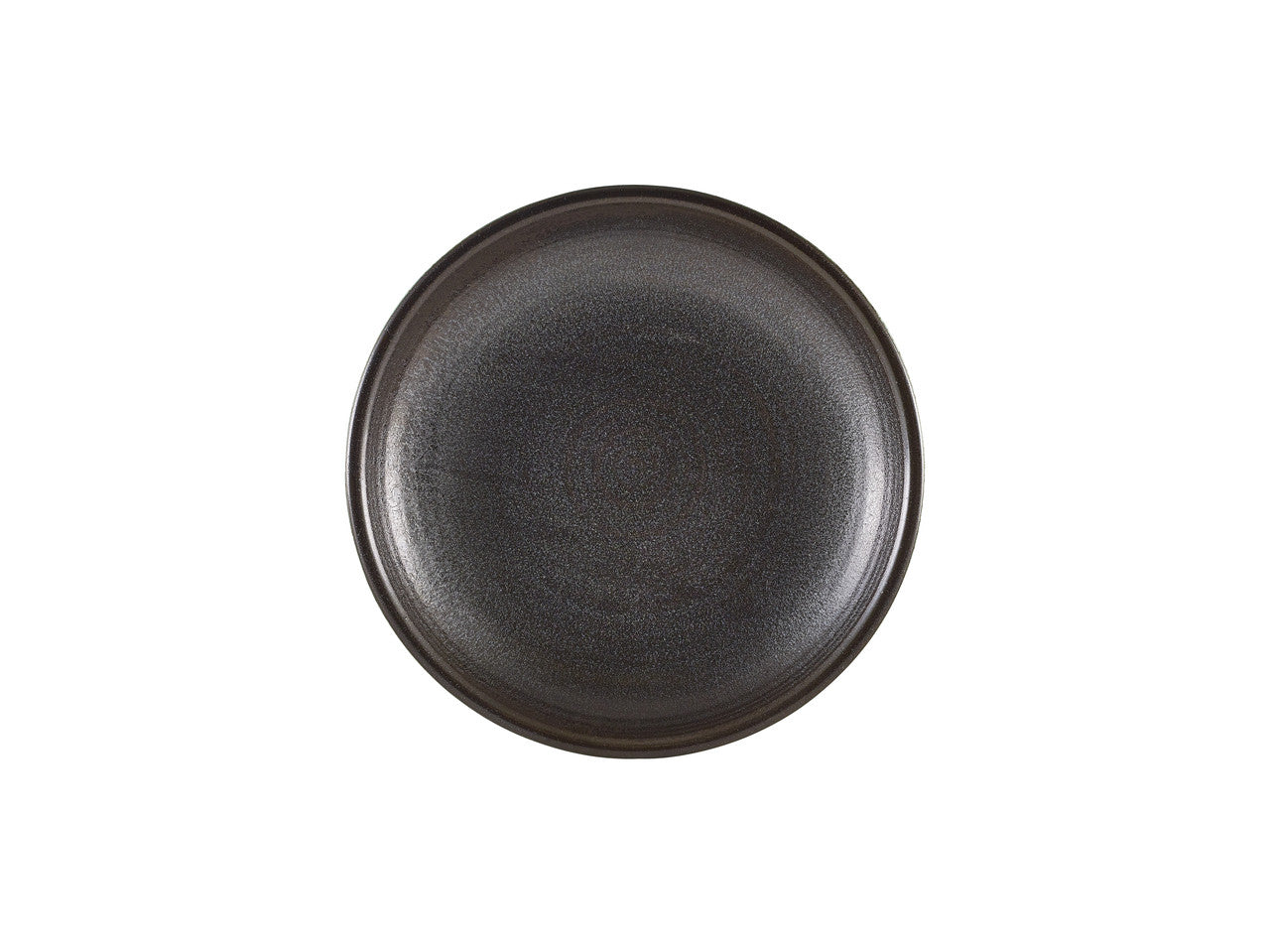 Terra Porcelain Black Deep Coupe Plate 21cm 6 Pack