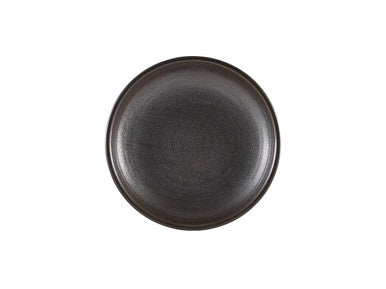 Terra Porcelain Black Deep Coupe Plate 21cm 6 Pack