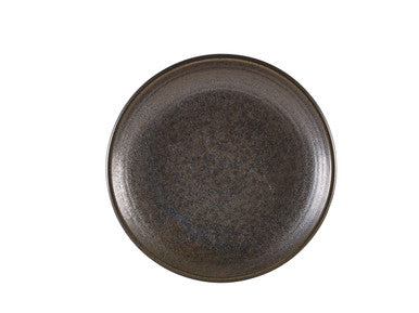 Terra Porcelain Black Deep Coupe Plate 25cm 6 Pack