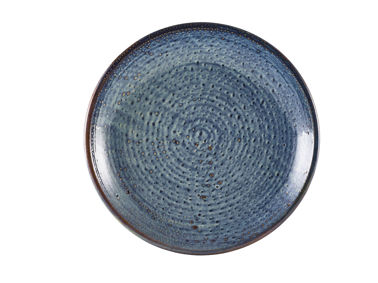 Terra Porcelain Aqua Blue Deep Coupe Plate 28cm 3 Pack Group Image