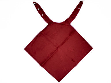 Maroon Napkin Style Adult Bib 45 x 45cm