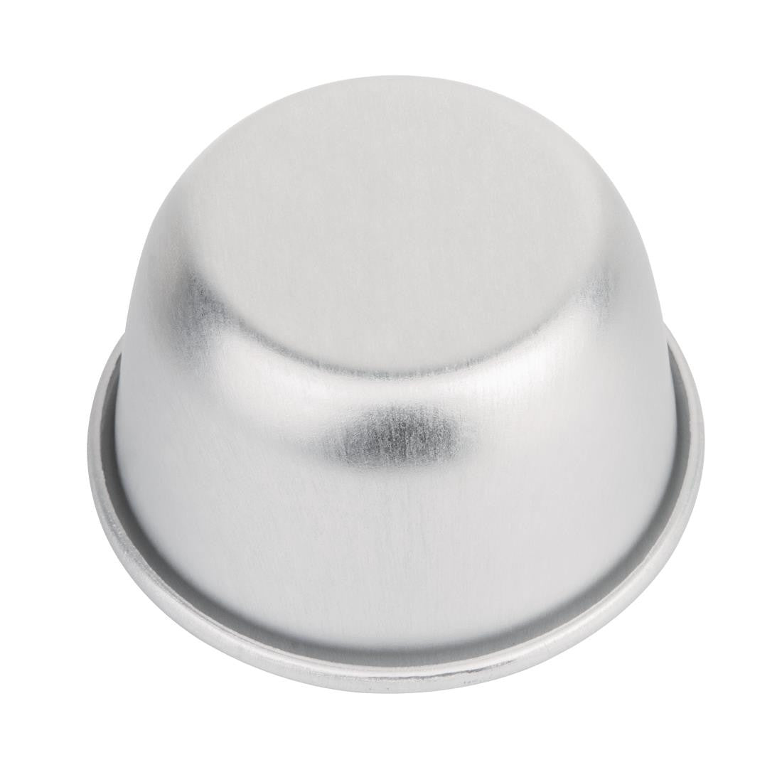 Back view of Vogue Aluminium Mini Pudding Basin 105ml.