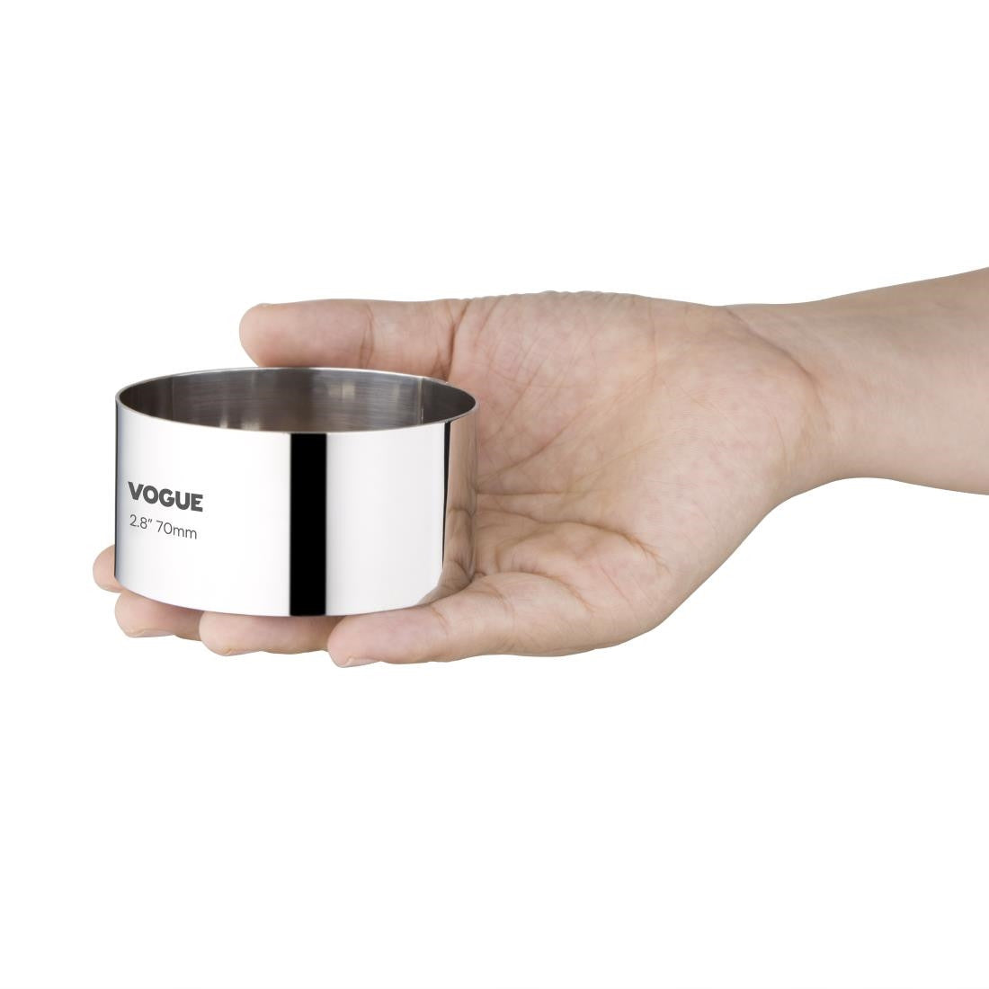 Vogue Mousse Ring 35 x 70mm in hand.